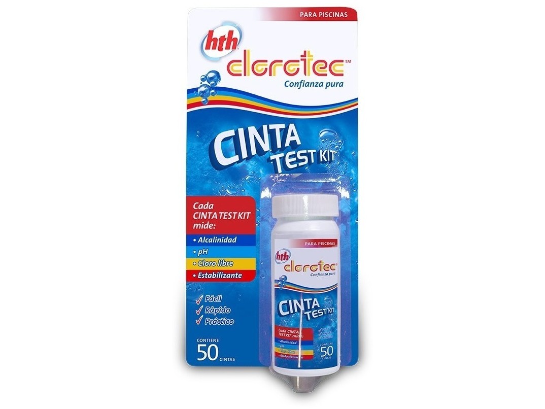 CINTA TEST HTH 4 WAYS (50 CINTAS X TUBO)